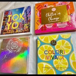 New lot of 4 BH Cosmetics Eyeshadow Palettes